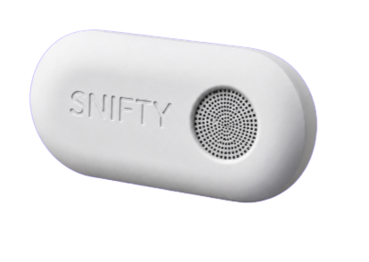 Snifty device — white capsule-shaped breath analyzer